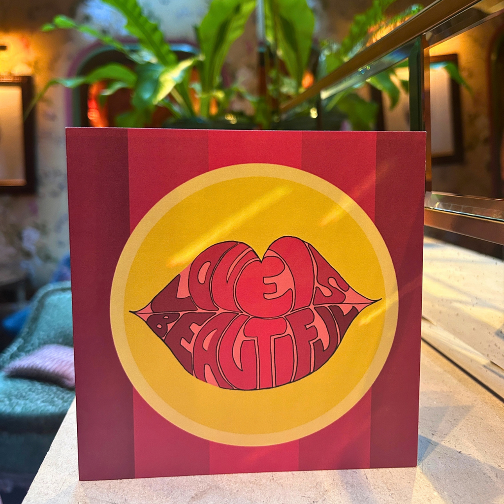 Love is Beautiful Lips Card
